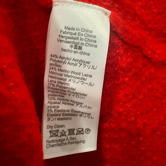 J.Crew Odette Sweater Lady Jacket in Holiday Red Knit Cardigan L - Picture 8 of 10